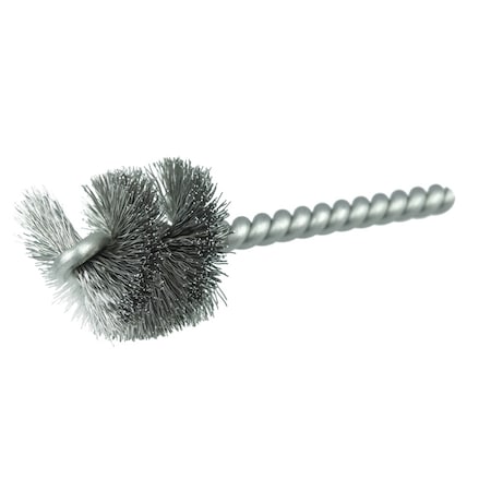 Weiler 1-1/8" Power Tube Brush, .008" Wire Fill, 1" Brush Length 21088